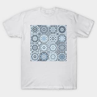 Octagonal Oriental and ethnic motifs in patterns. T-Shirt